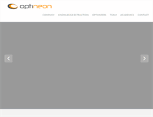 Tablet Screenshot of optineon.com